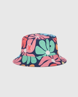 Chapeaux Psycho Bunny Mentz Reversible Bucket Hat Bleu Marine Enfant | KYU-54901838